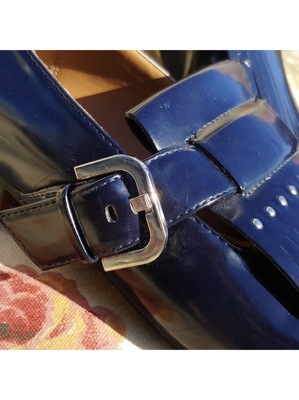 Zara TRF Navy Blue Loafer Shoes with Fringe and Buckle Women's US 9 EU 40 - Picture 11 of 16